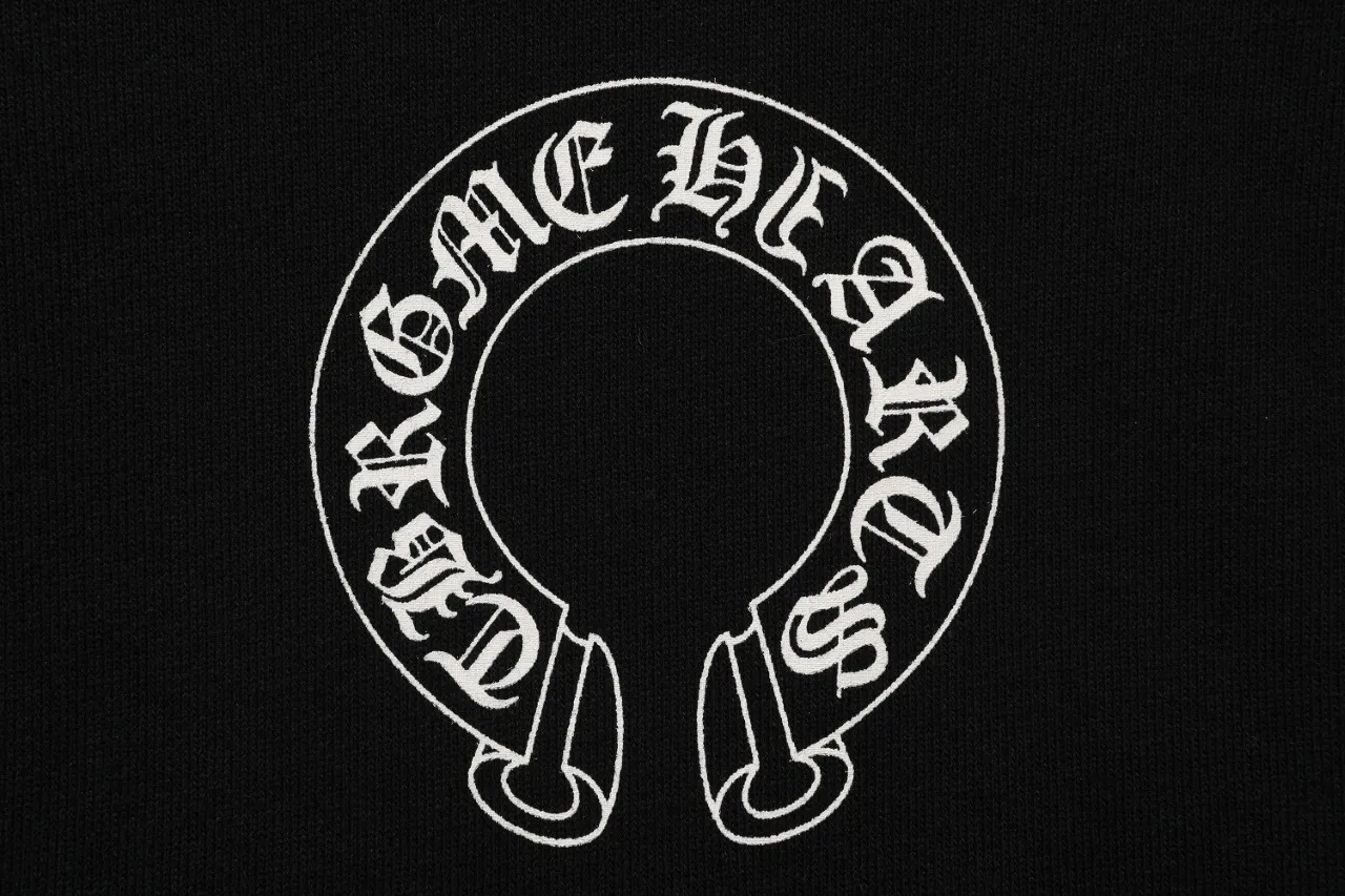 P250 Chrome Hearts Chrome Hearts Sanskrit letters classic print horseshoe flower arm cross sweatshirt Size: SMLXL Color: black white